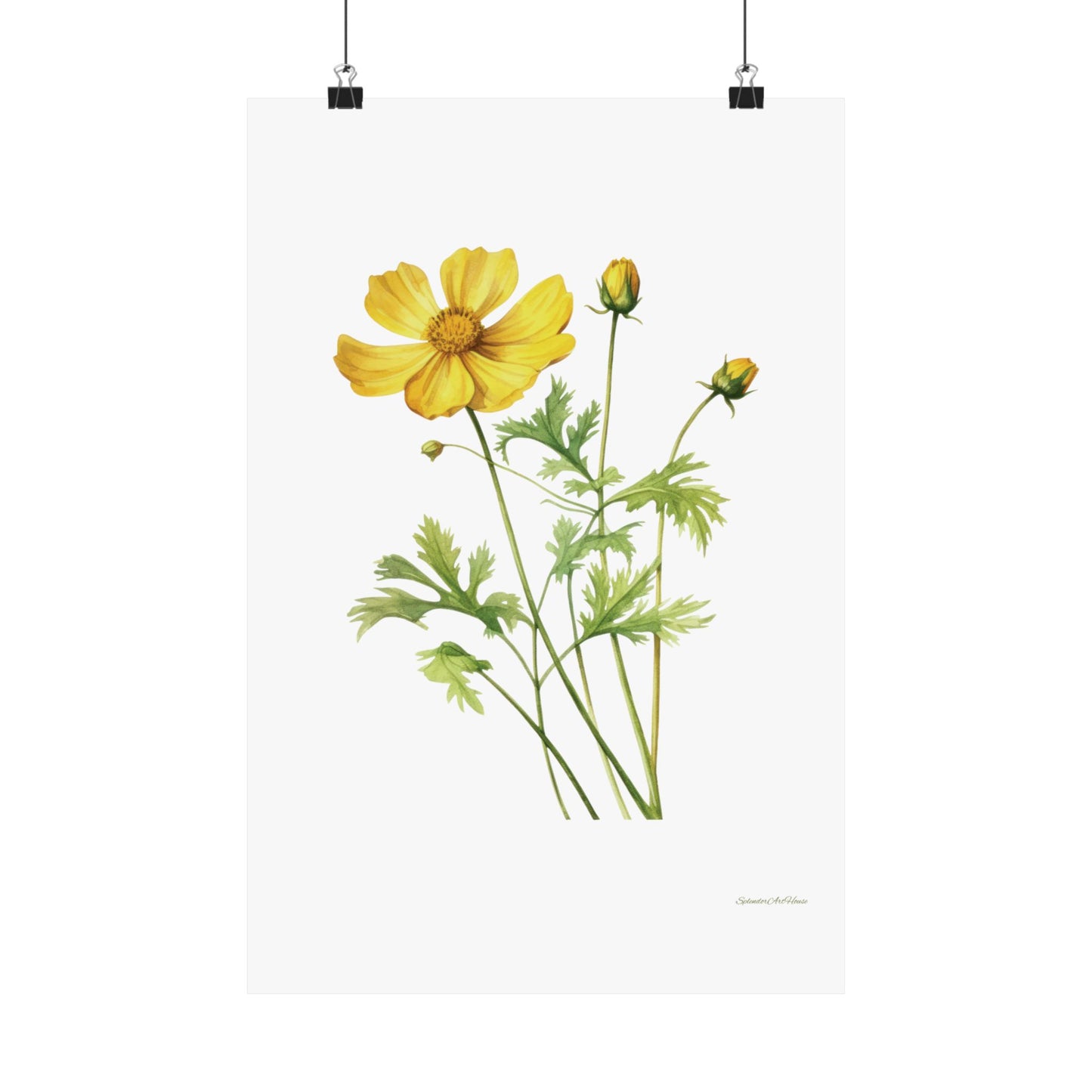 Floral, Matte Vertical Poster