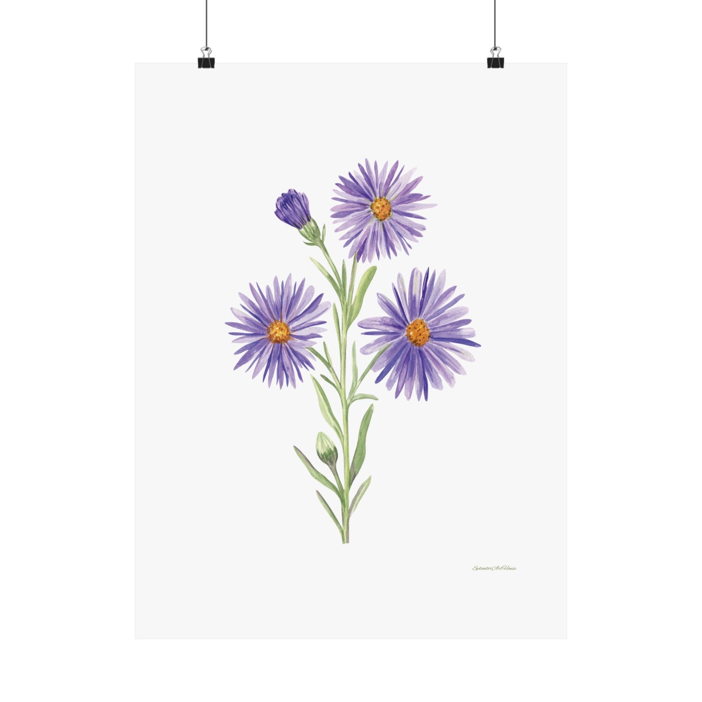 Floral, Matte Vertical Poster