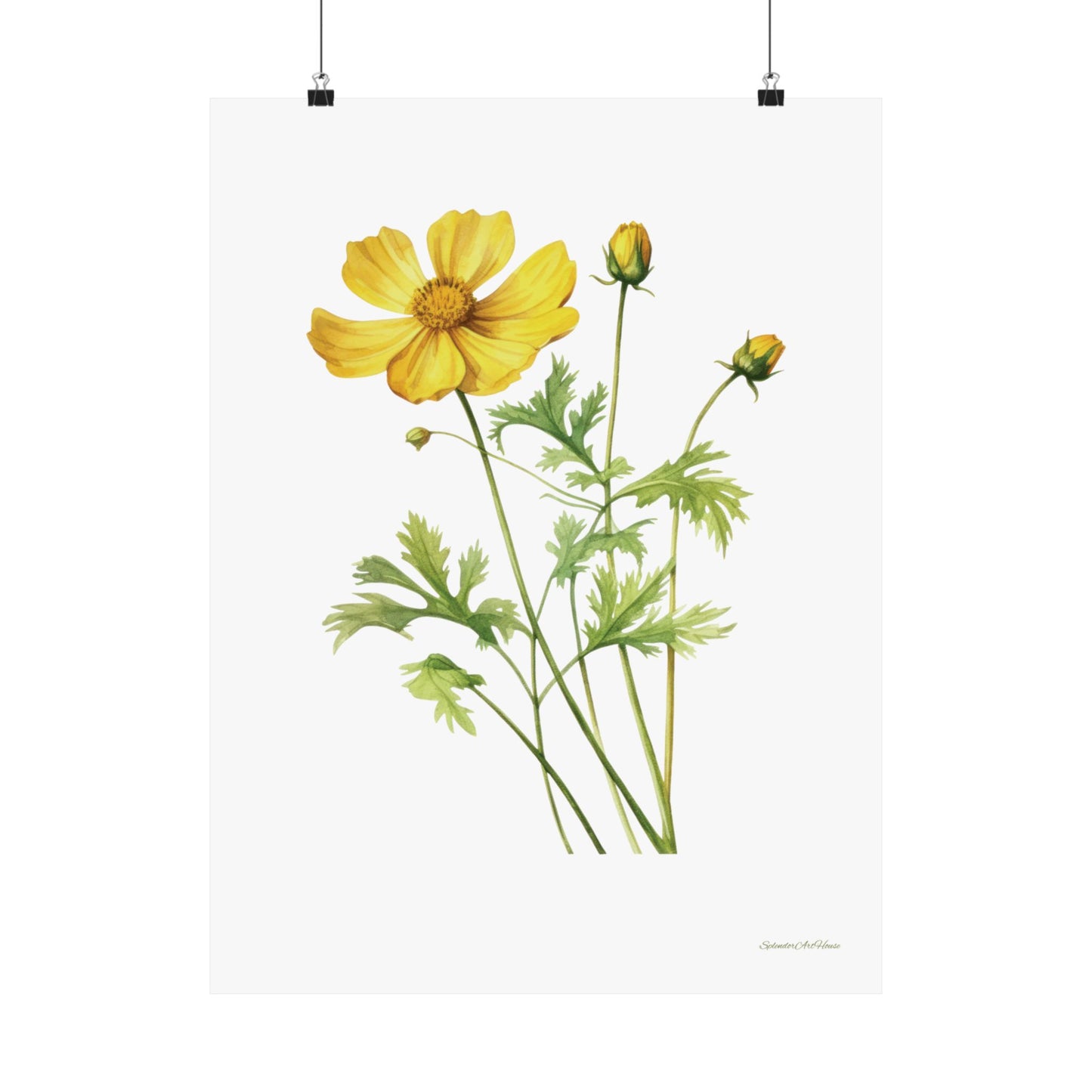 Floral, Matte Vertical Poster