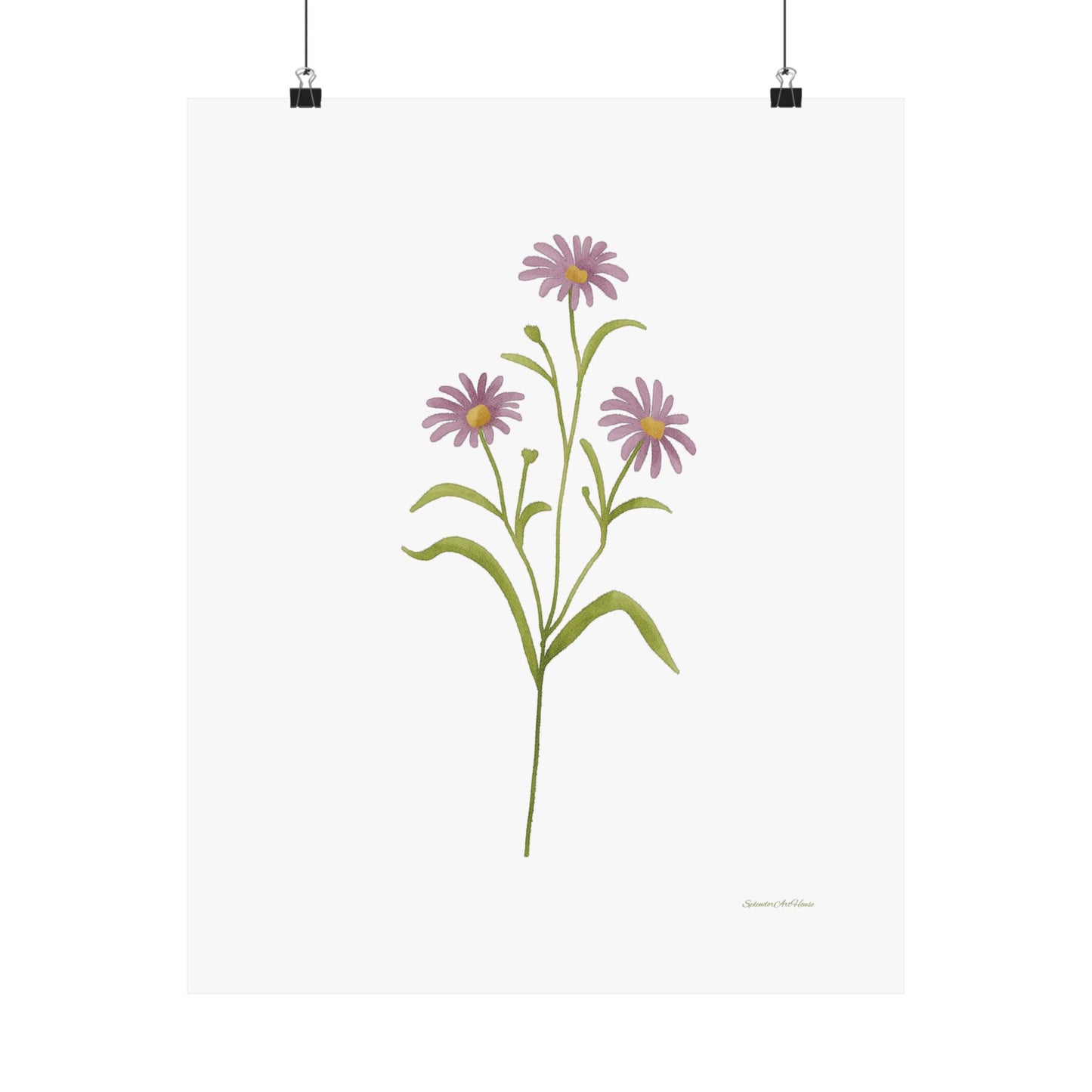 Floral, Matte Vertical Poster