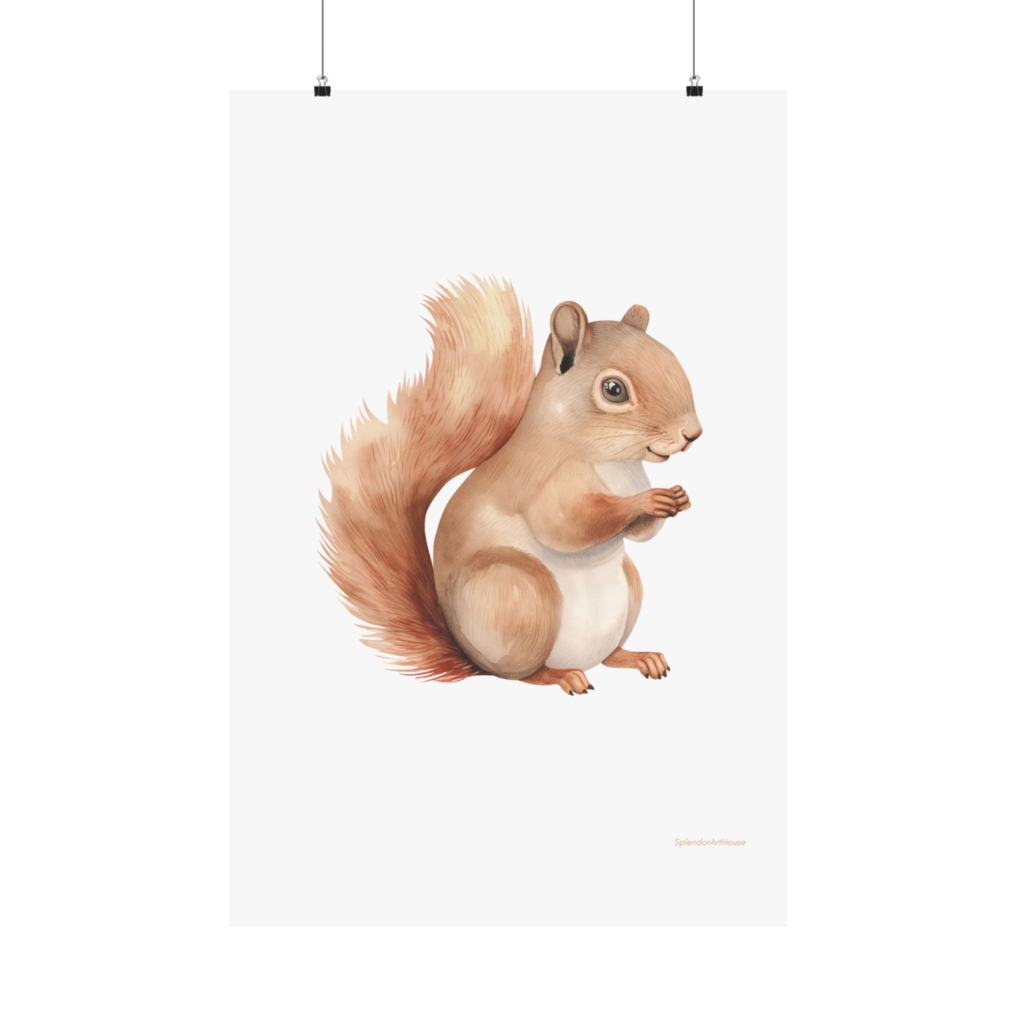 Squirrel, Matte Vertical Poster