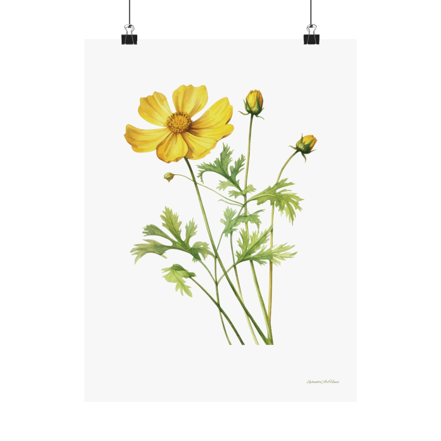 Floral, Matte Vertical Poster