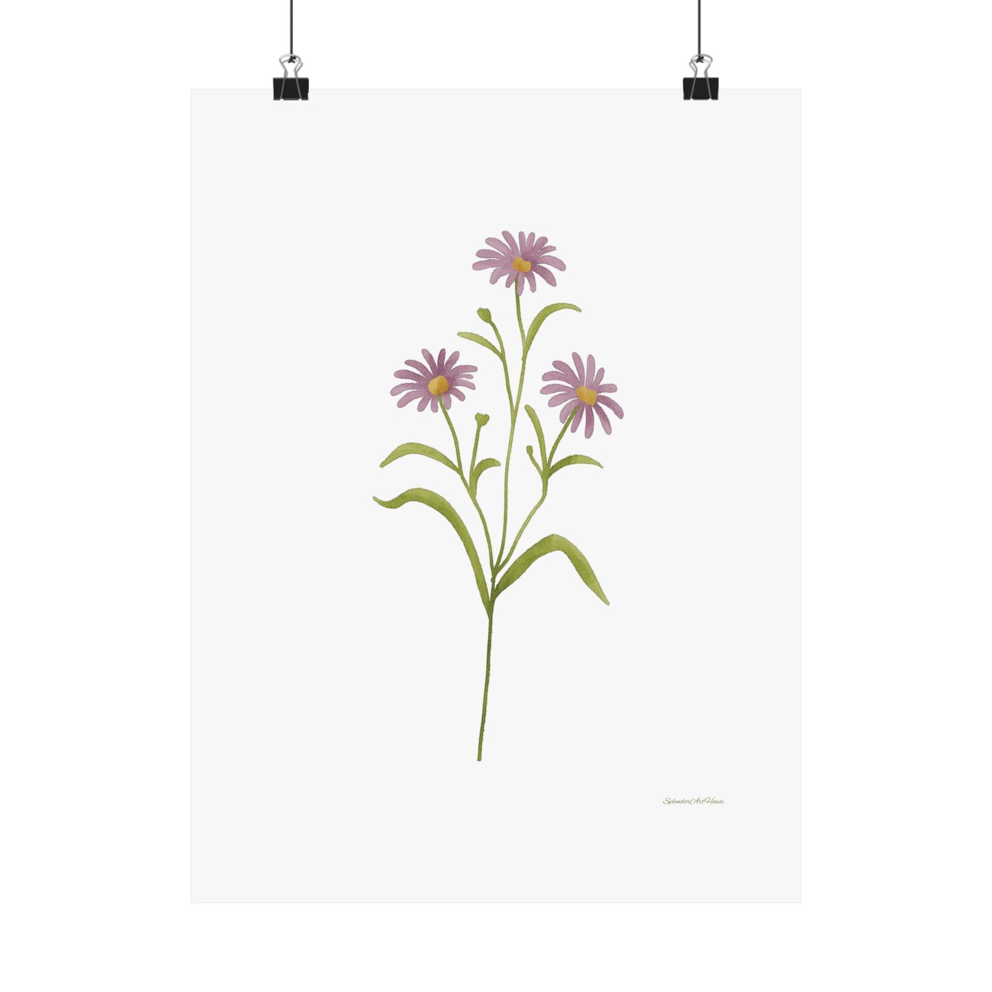 Floral, Matte Vertical Poster