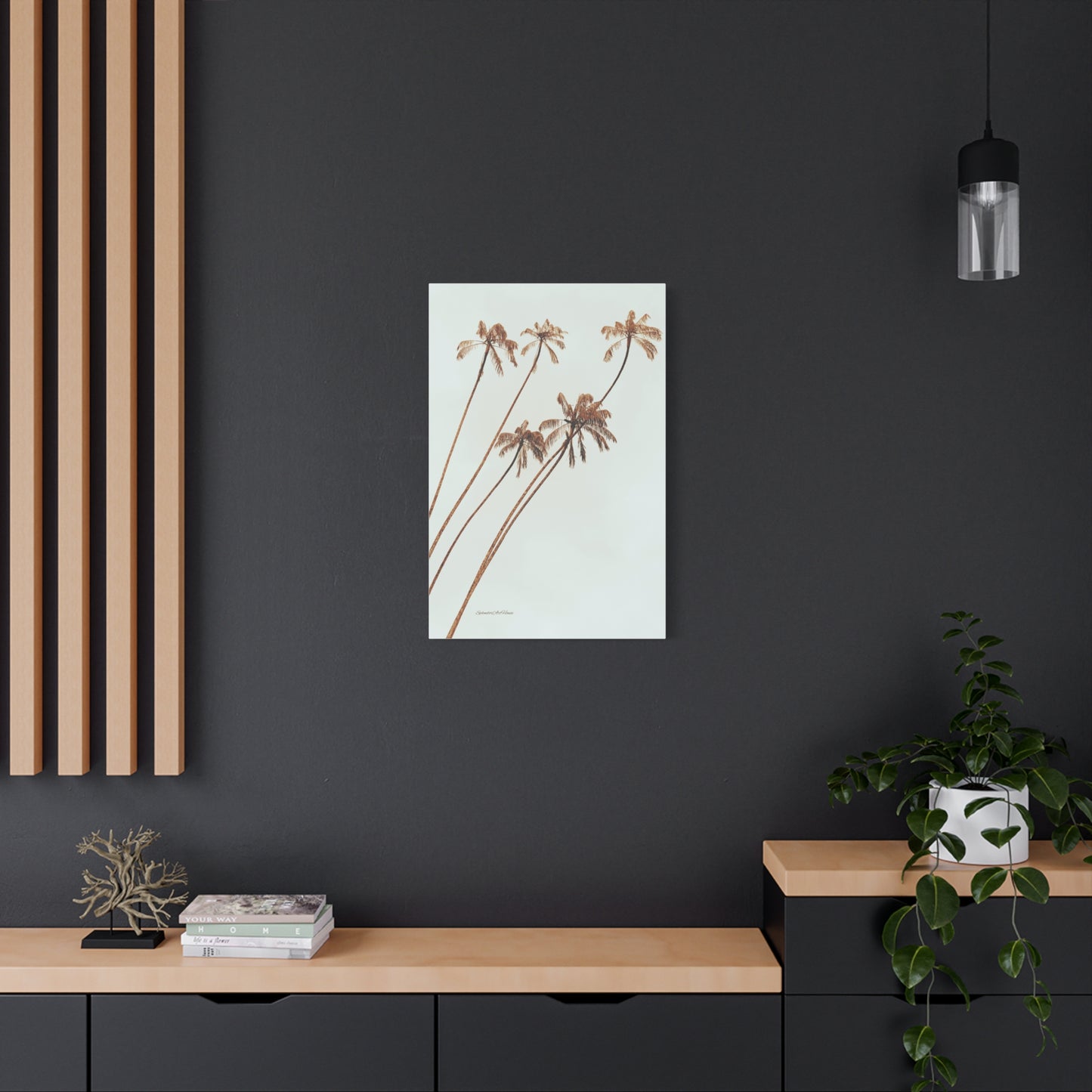 Palm Tree, Matte Canvas, Stretched, 1.25"