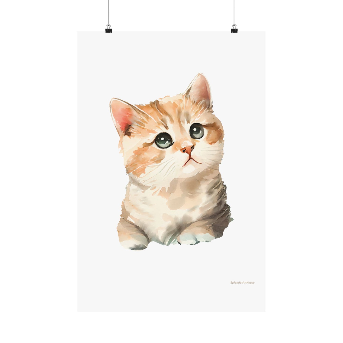 Kitten, Matte Vertical Poster