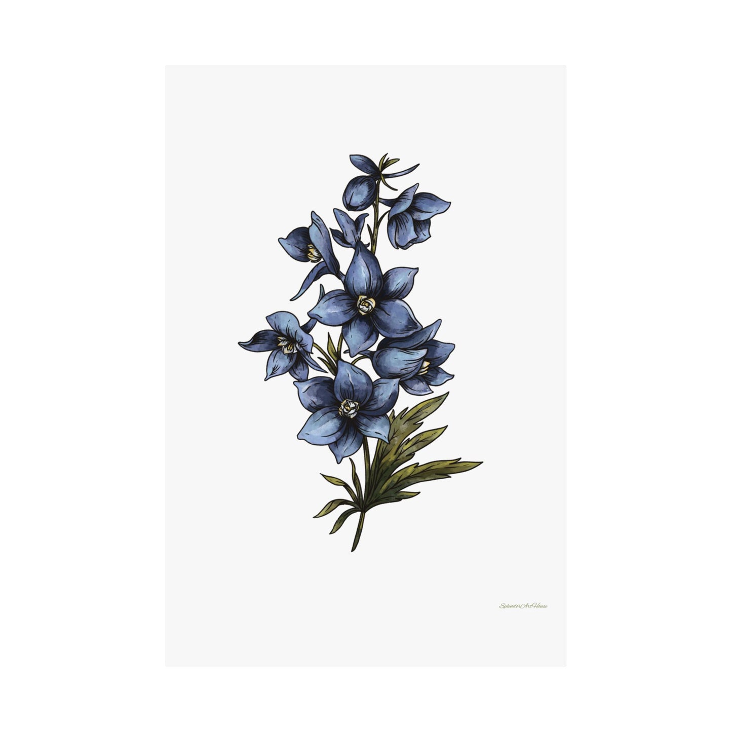 Floral, Matte Vertical Poster