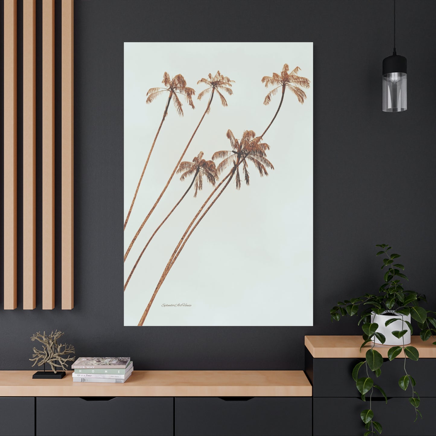 Palm Tree, Matte Canvas, Stretched, 1.25"