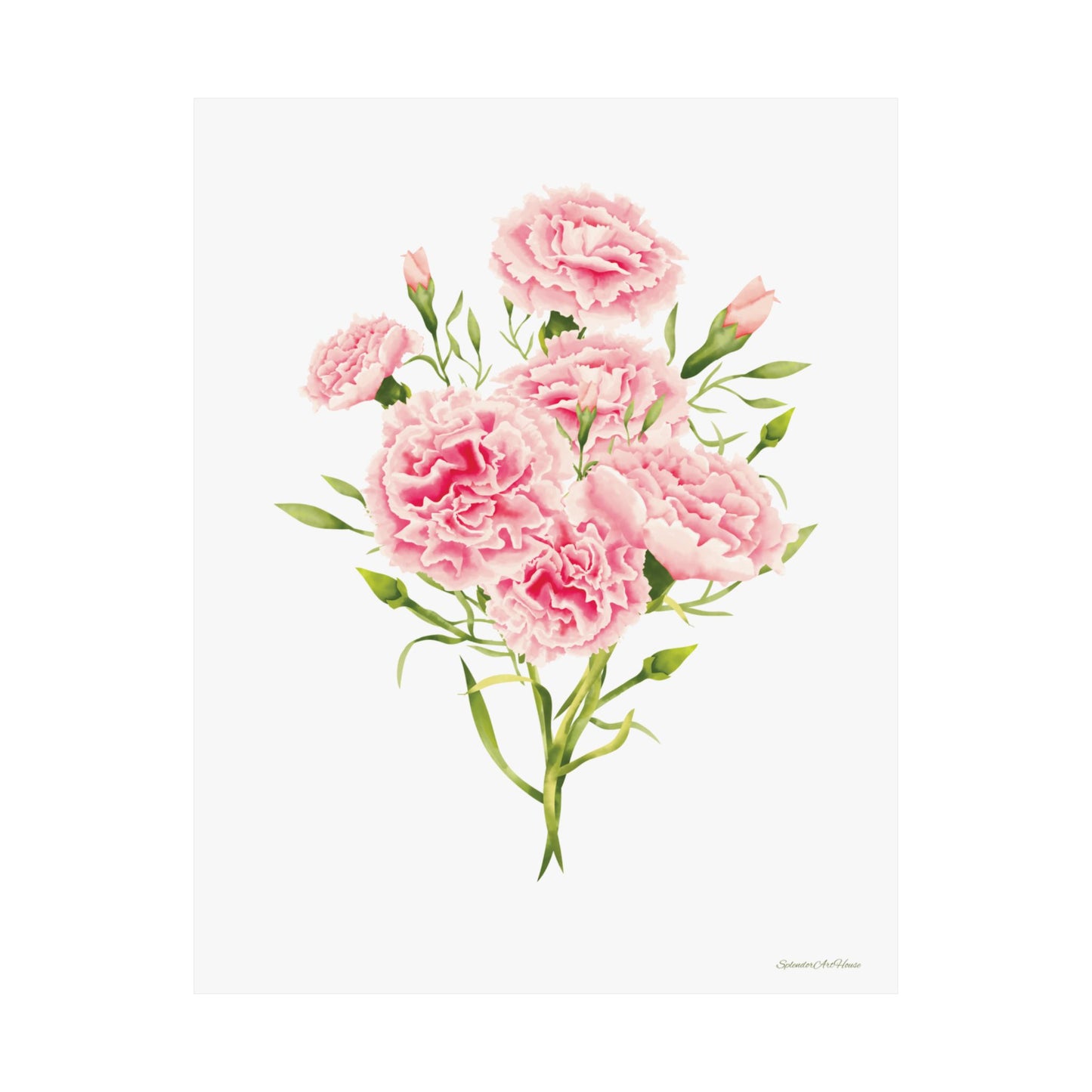 Floral, Matte Vertical Poster