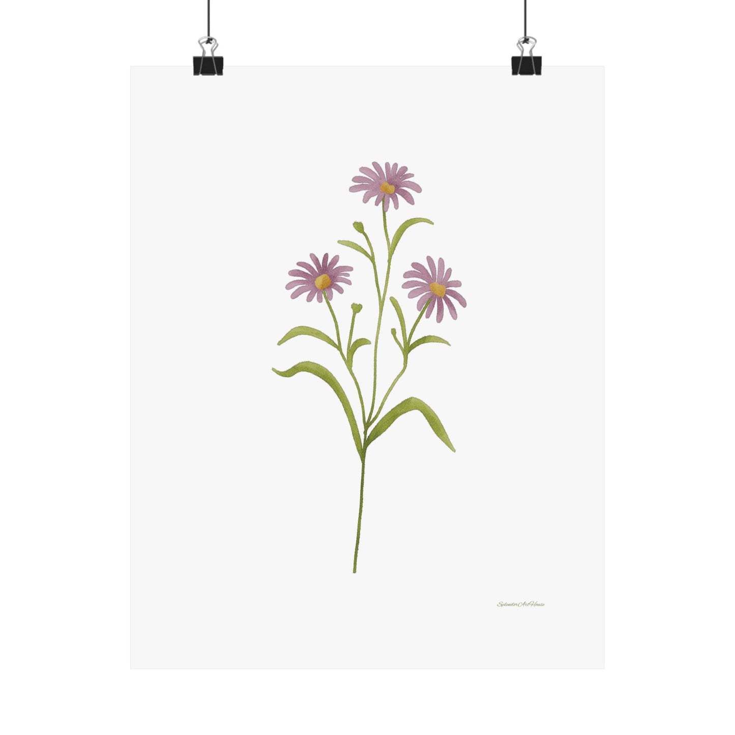 Floral, Matte Vertical Poster