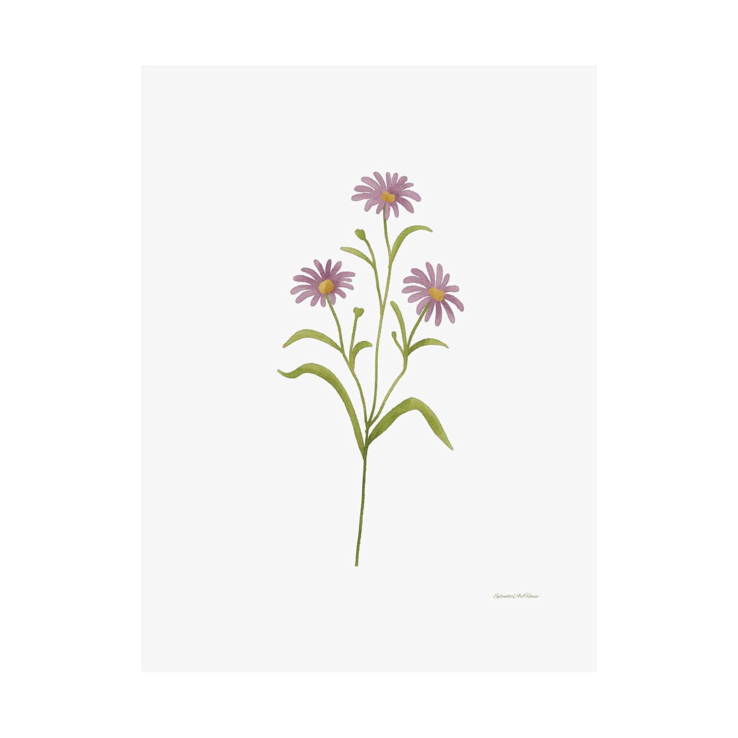 Floral, Matte Vertical Poster