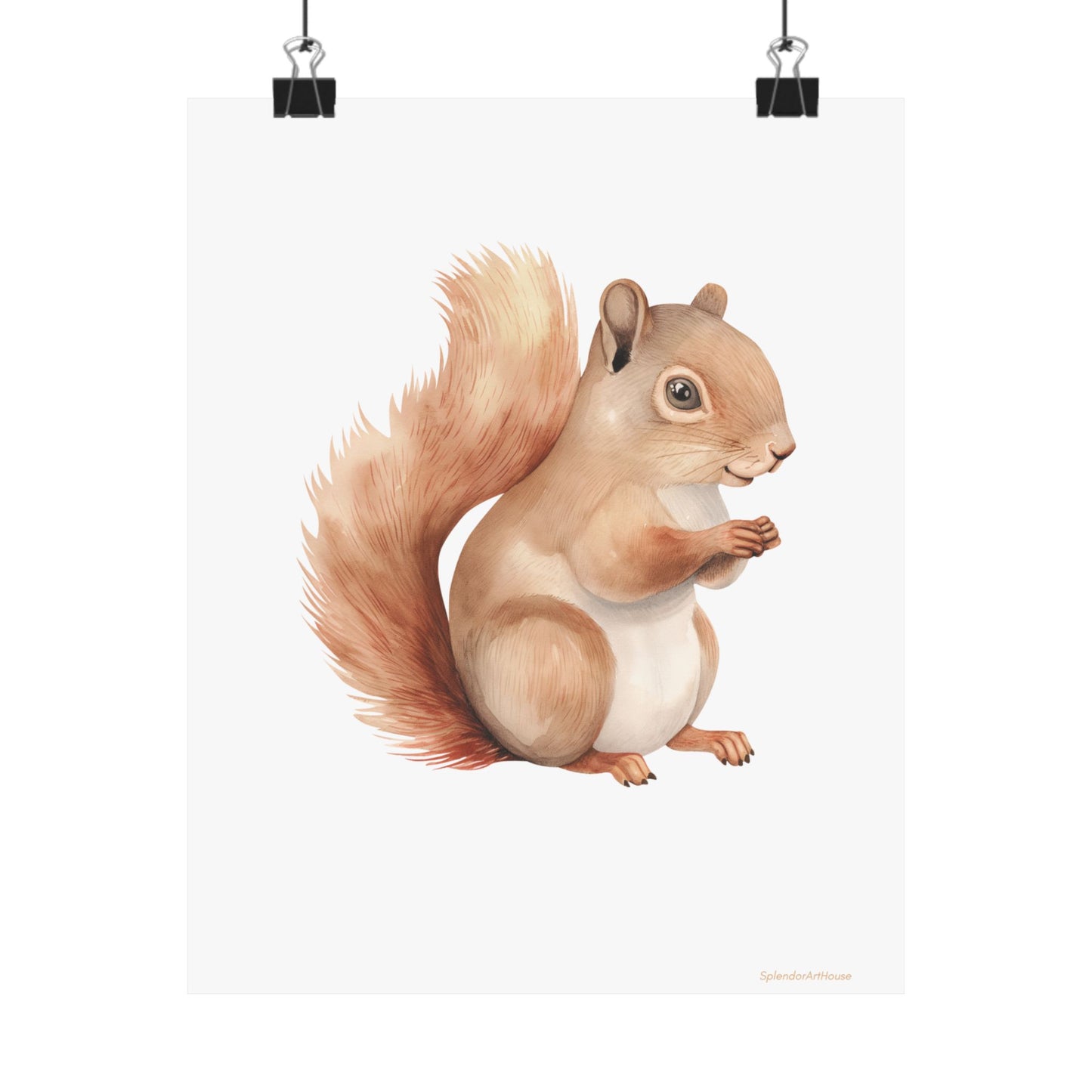 Squirrel, Matte Vertical Poster