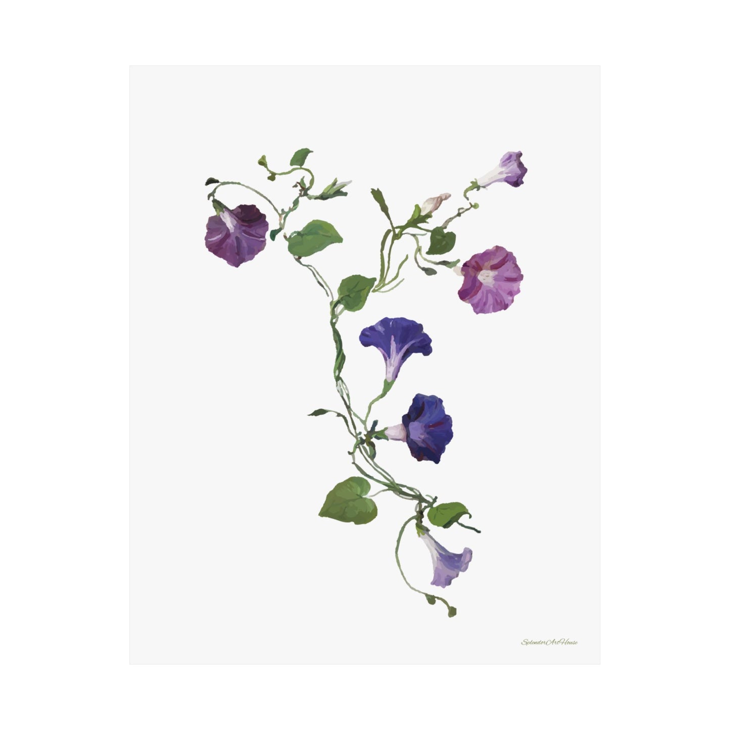 Floral, Matte Vertical Poster