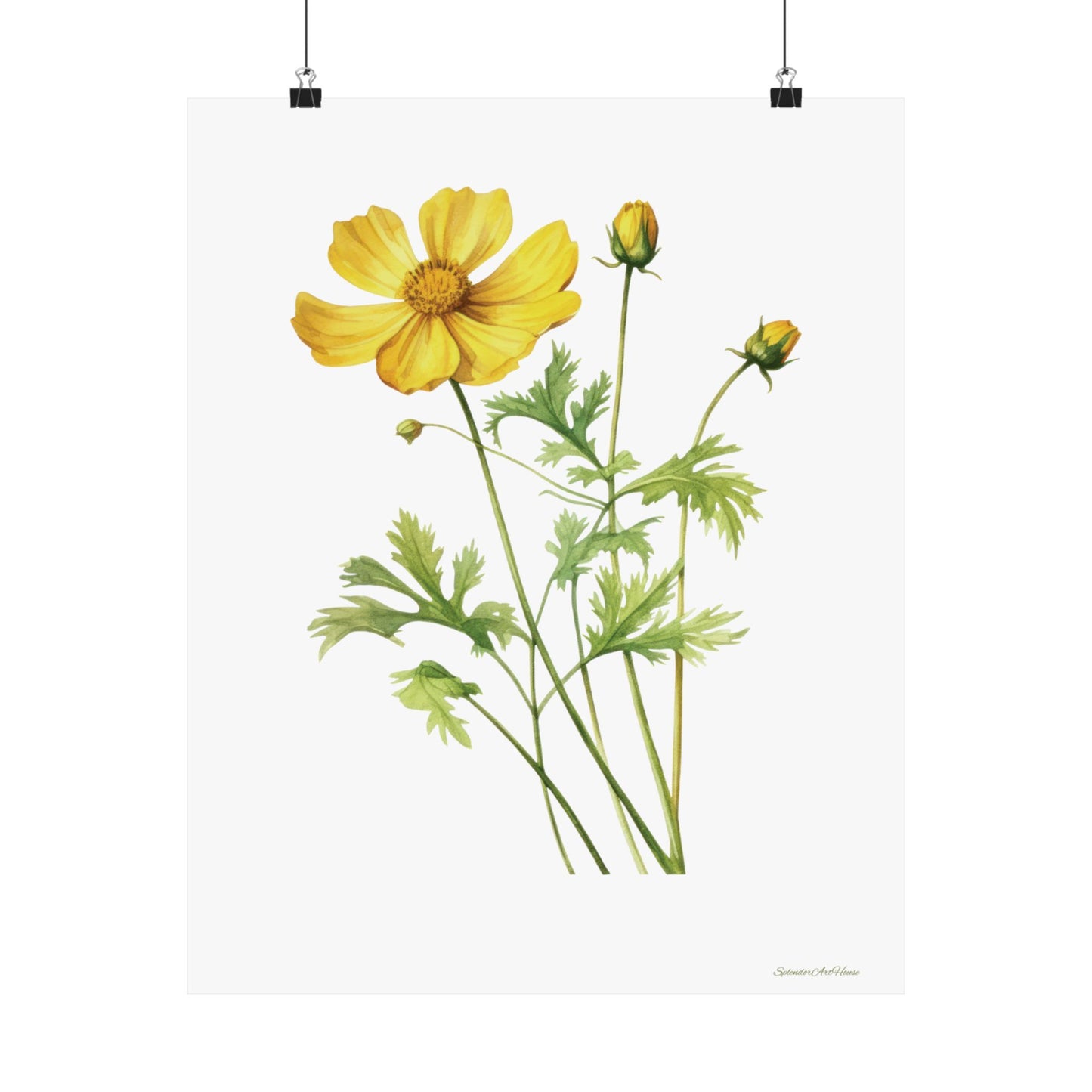 Floral, Matte Vertical Poster