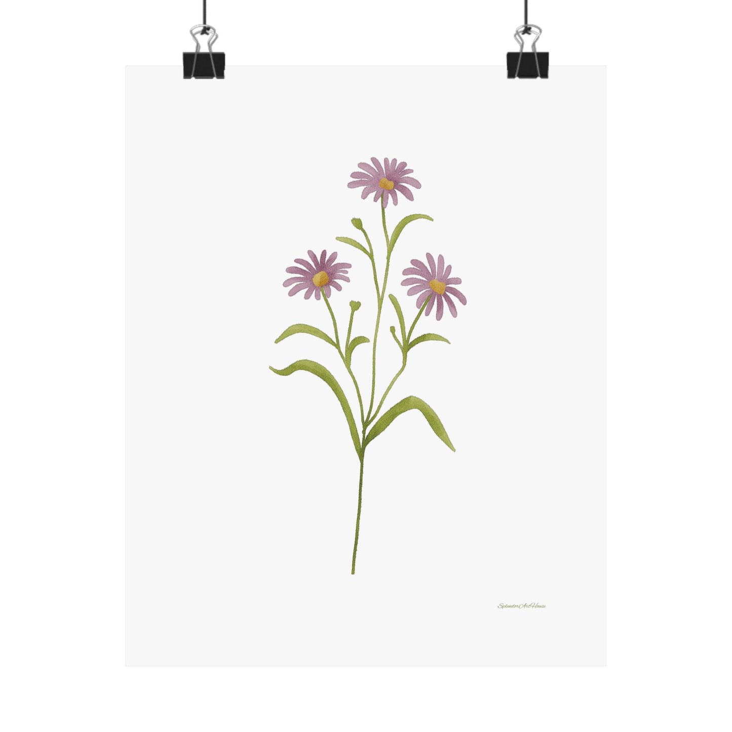 Floral, Matte Vertical Poster