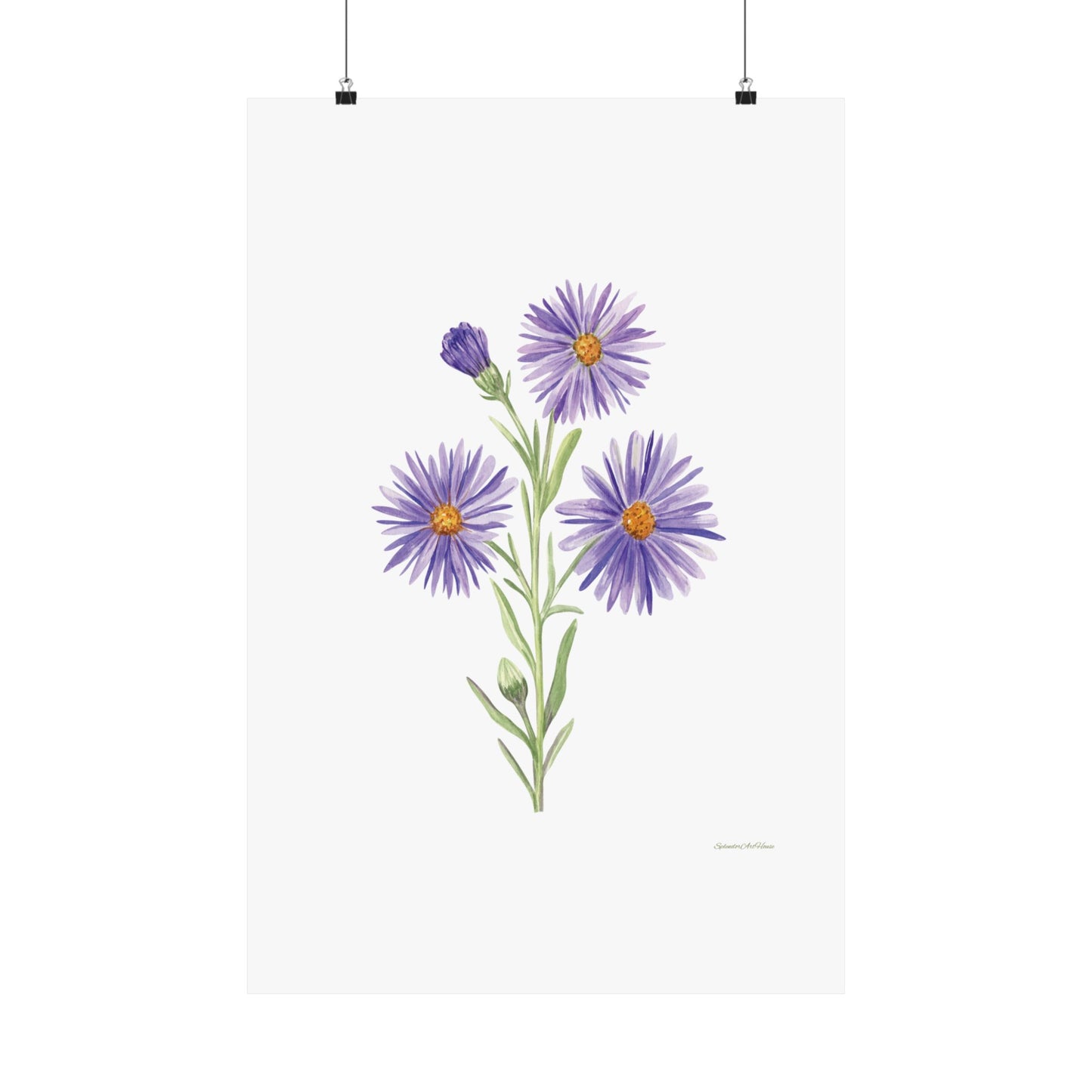 Floral, Matte Vertical Poster