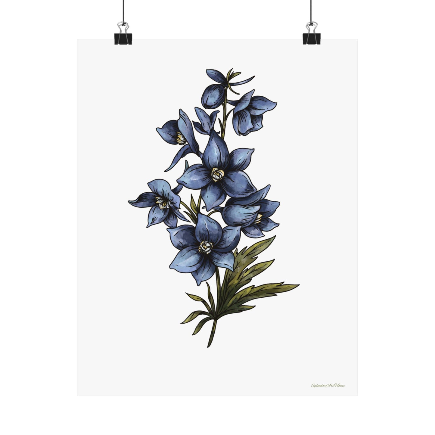 Floral, Matte Vertical Poster