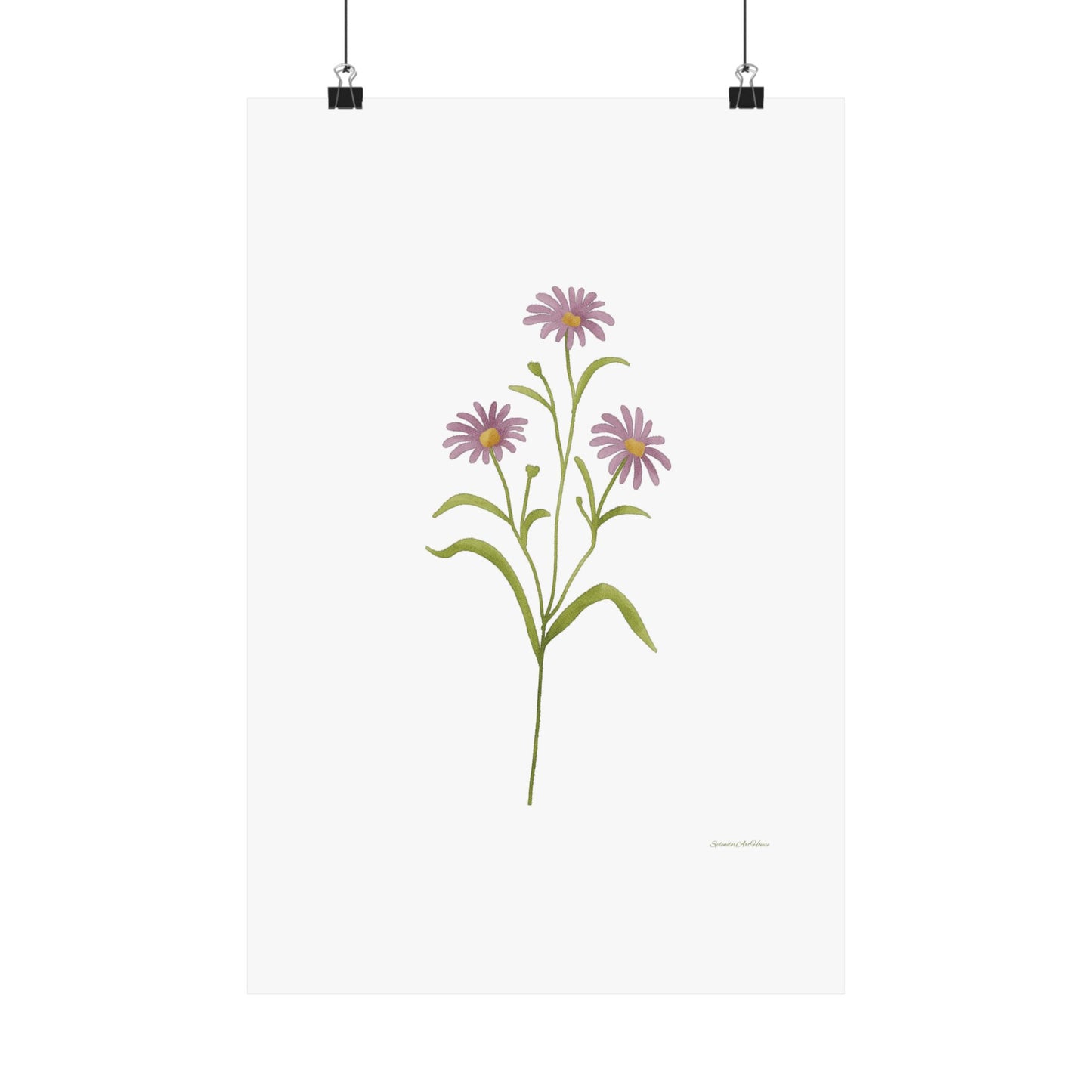 Floral, Matte Vertical Poster