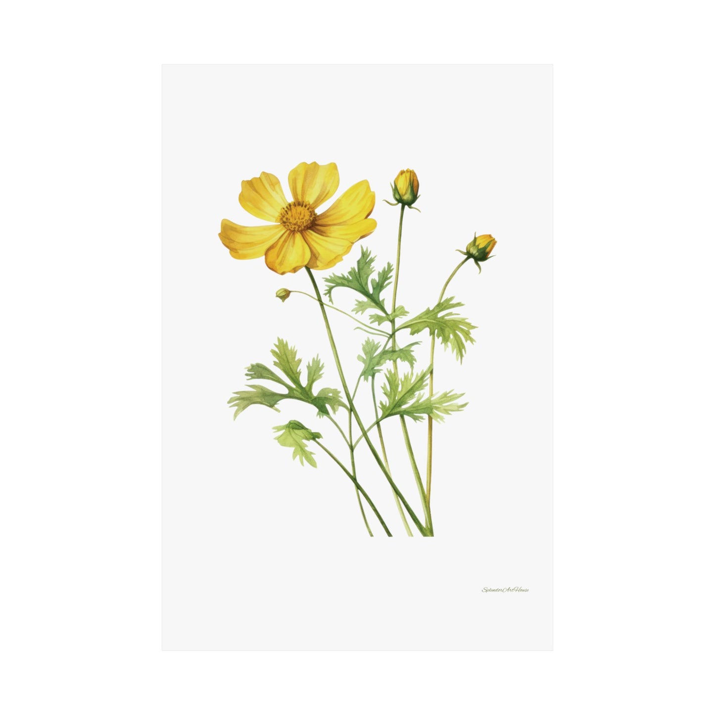 Floral, Matte Vertical Poster