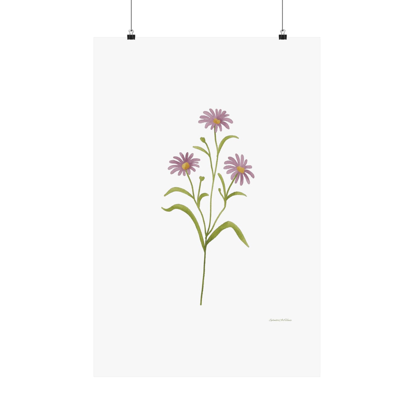 Floral, Matte Vertical Poster
