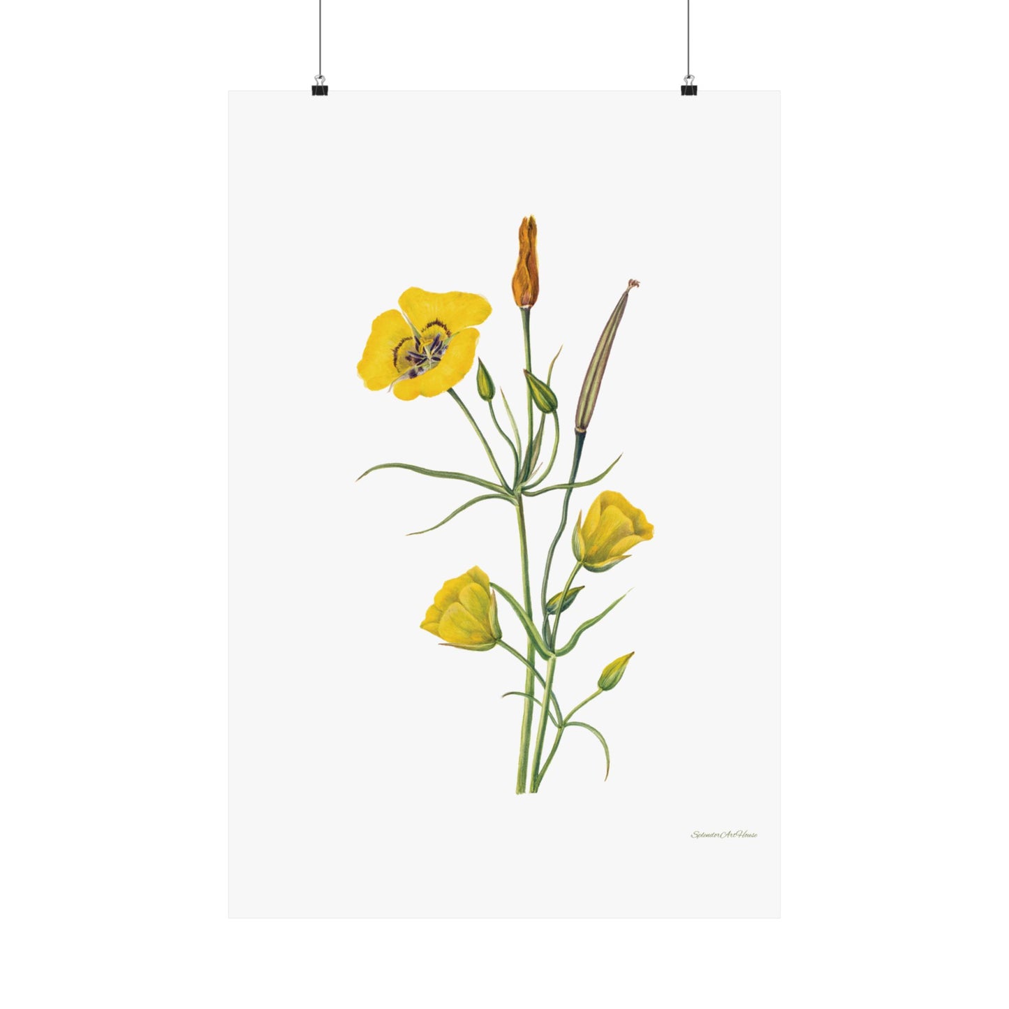 Floral, Matte Vertical Poster