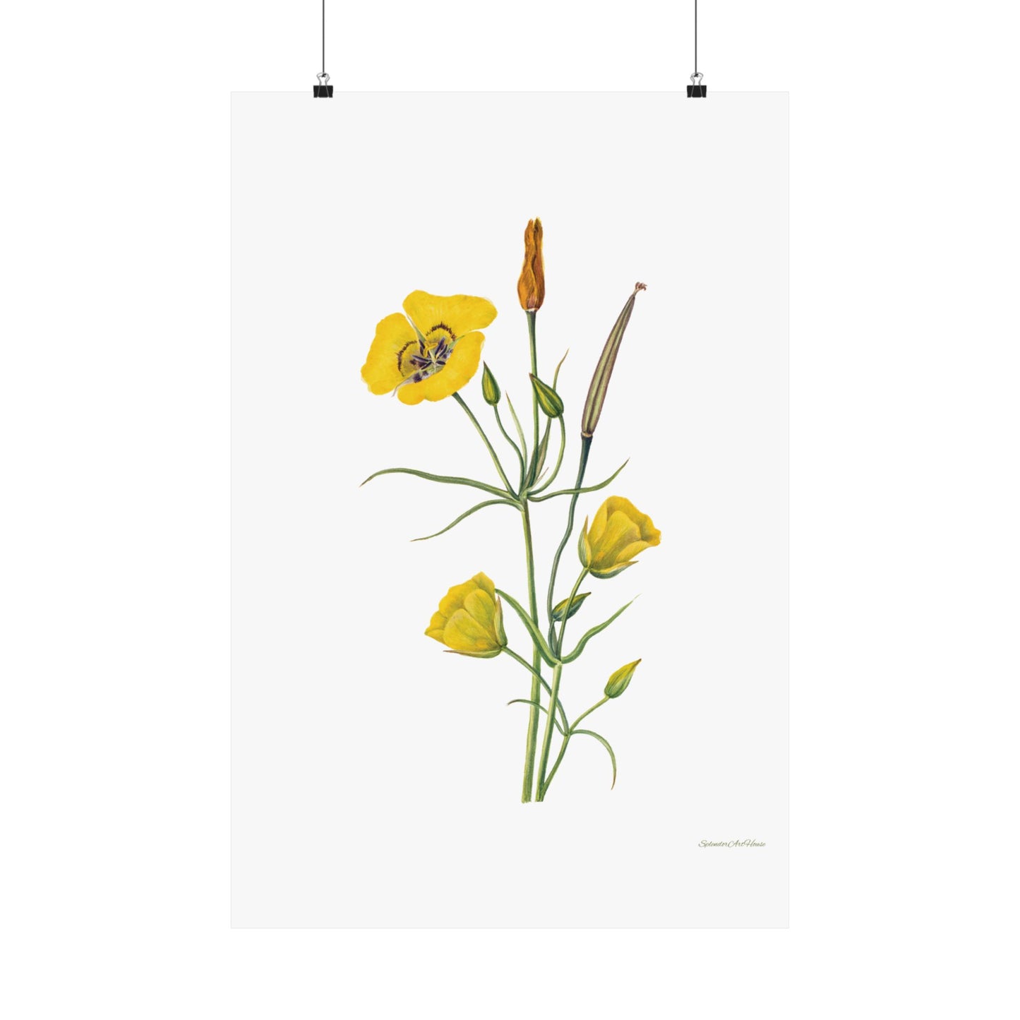 Floral, Matte Vertical Poster