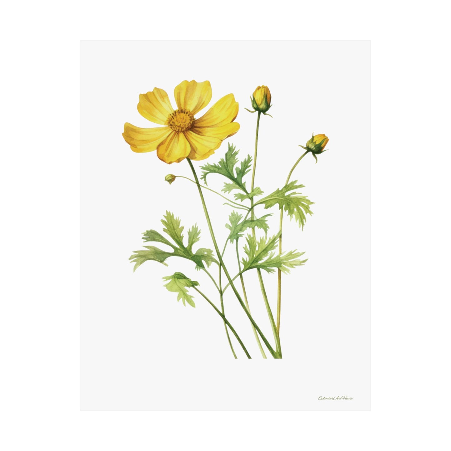 Floral, Matte Vertical Poster