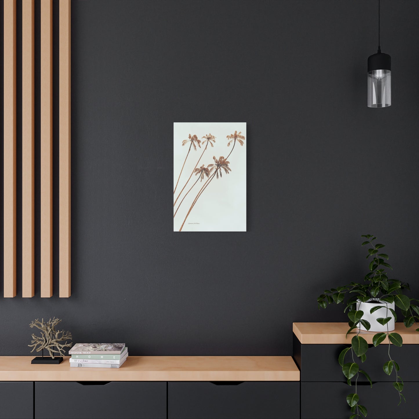 Palm Tree, Matte Canvas, Stretched, 1.25"