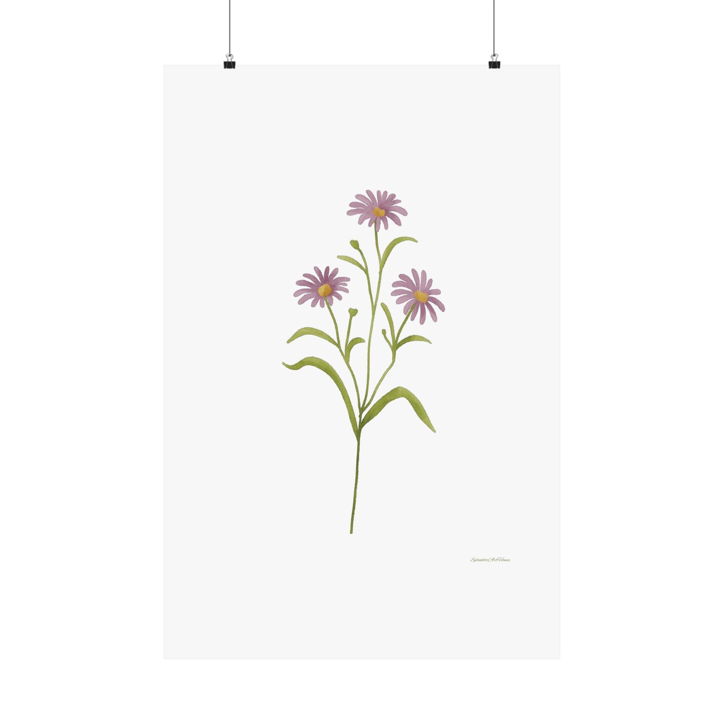 Floral, Matte Vertical Poster