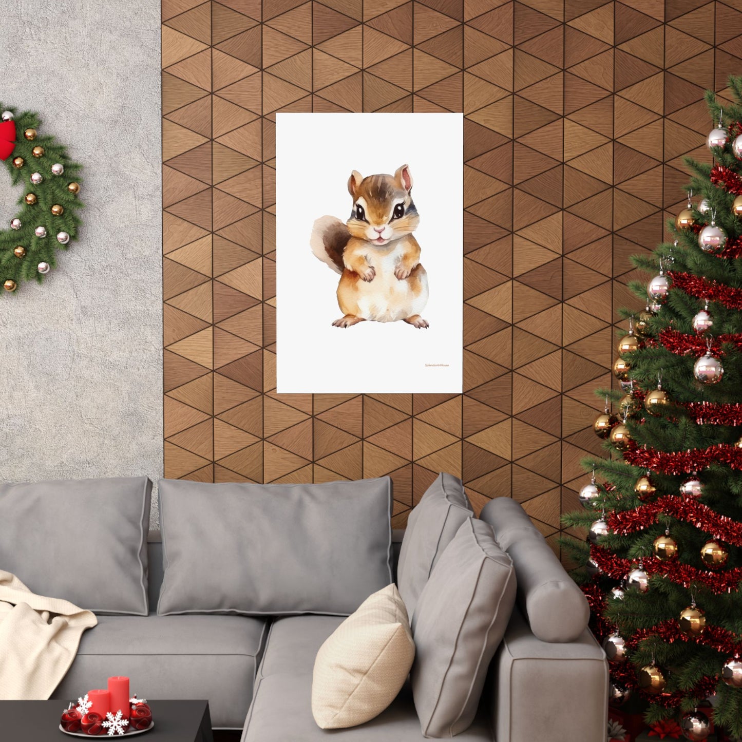 Chipmunk, Matte Vertical Poster
