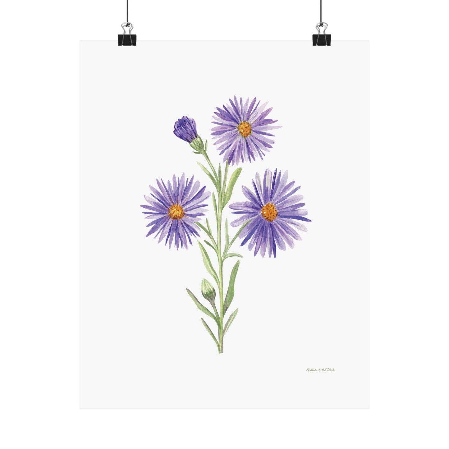 Floral, Matte Vertical Poster