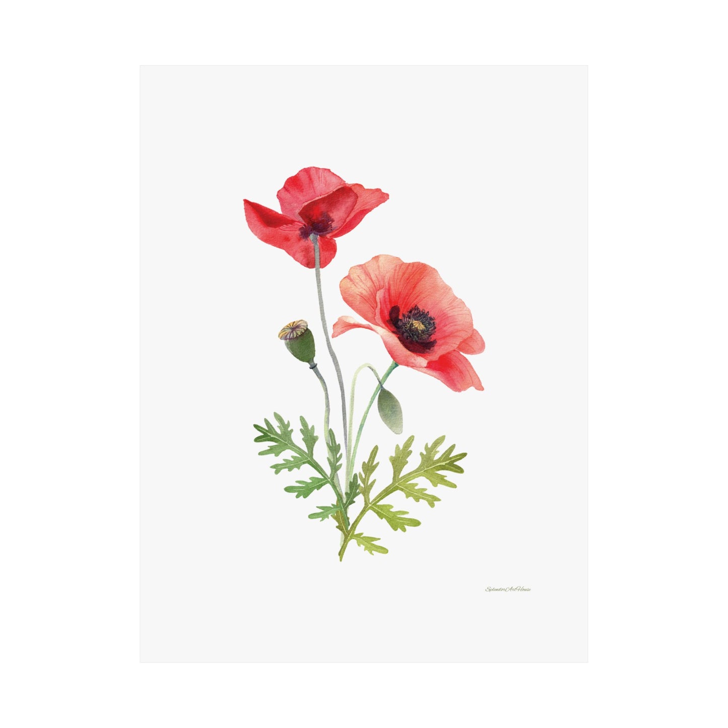 Floral, Matte Vertical Poster