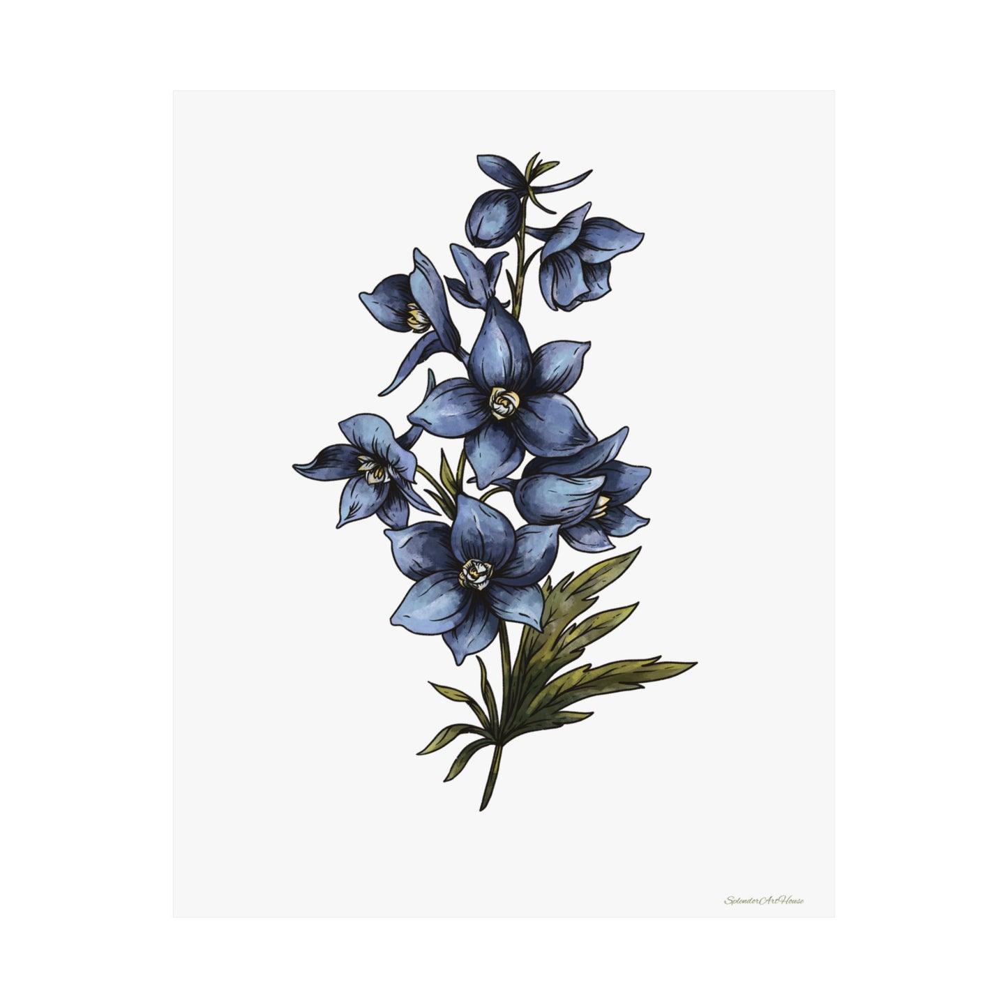 Floral, Matte Vertical Poster