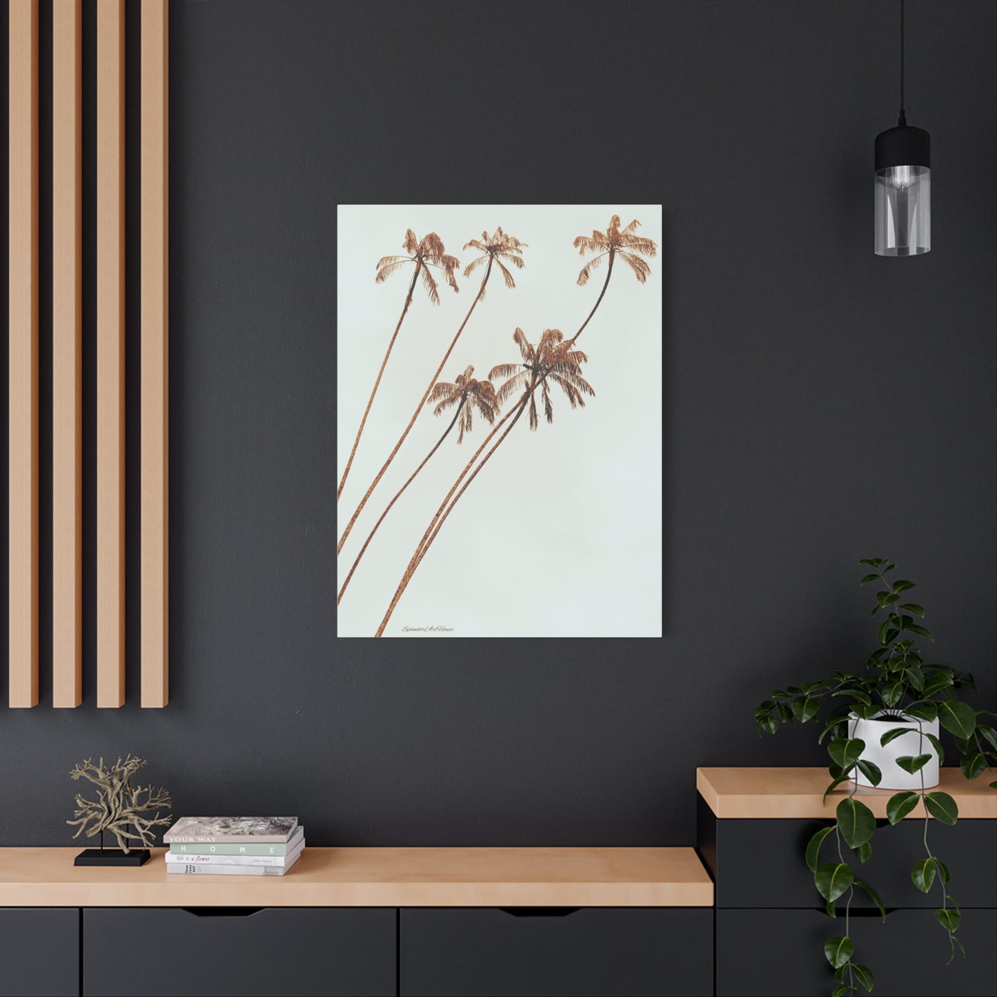 Palm Tree, Matte Canvas, Stretched, 1.25"