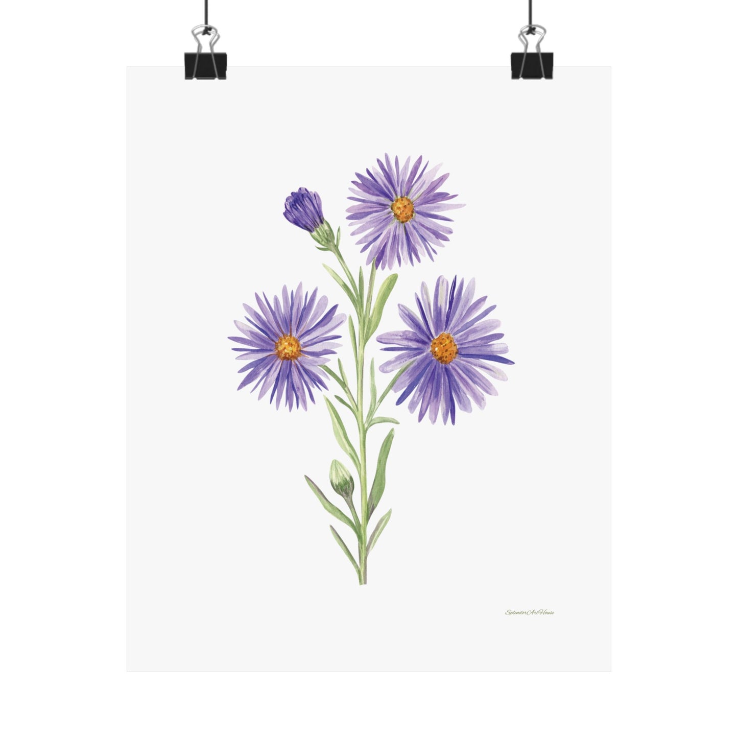 Floral, Matte Vertical Poster