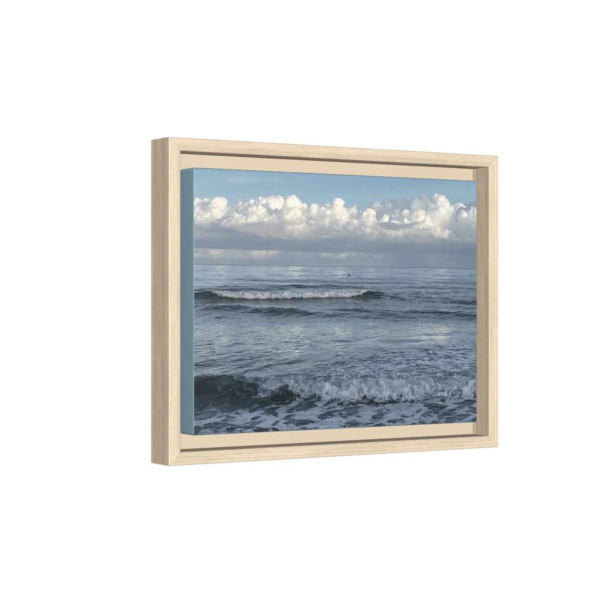Ocean - Matte Canvas, Framed (Natural)