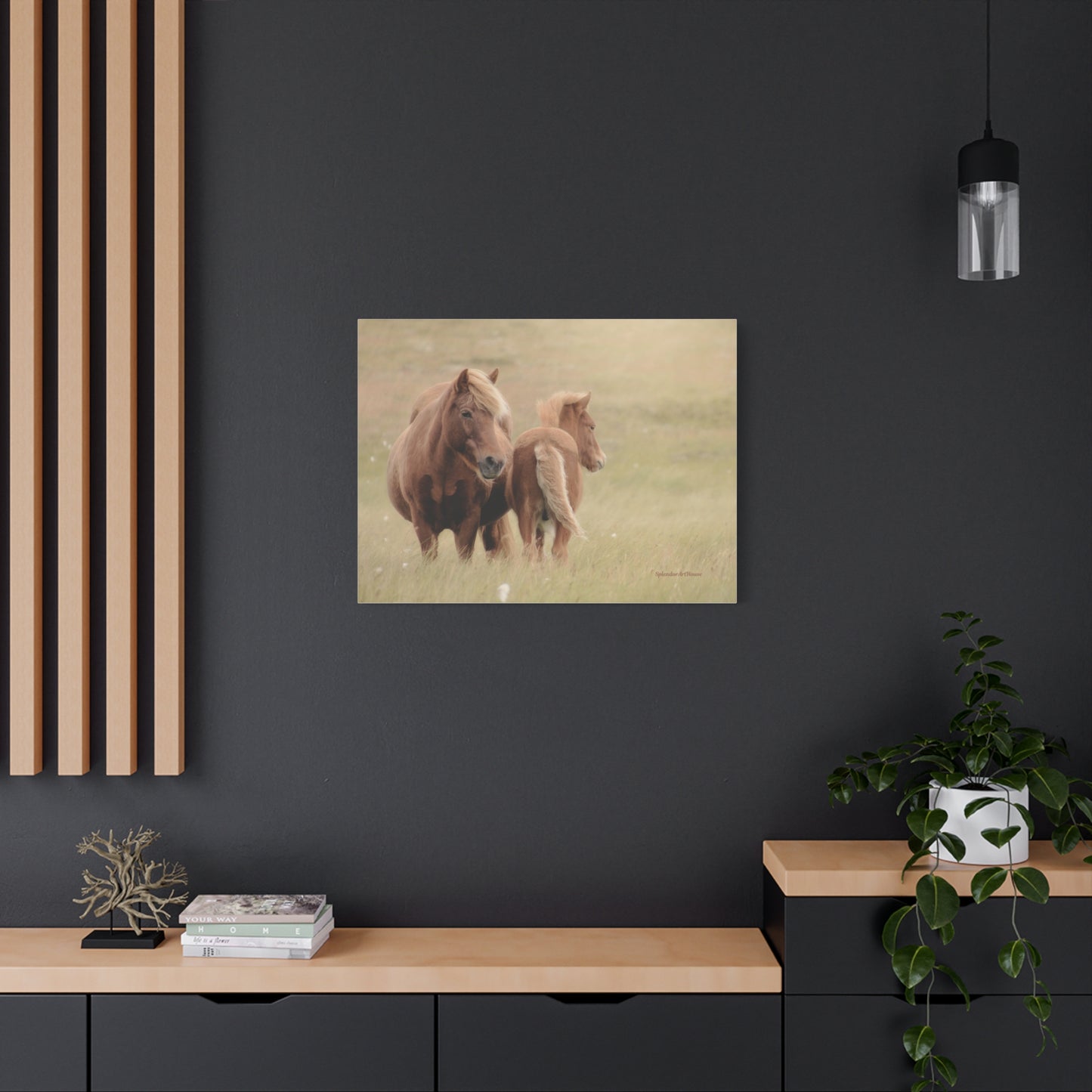 Wild Horses, Matte Canvas, Stretched, 1.25"