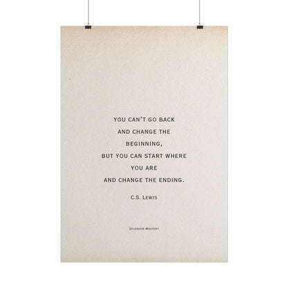 C.S. Lewis Quote, Poster