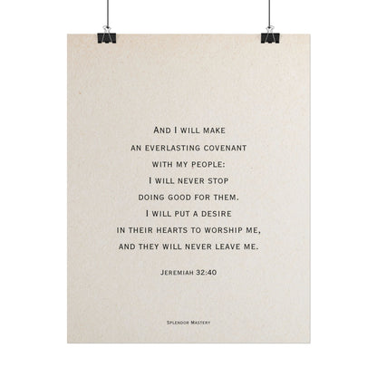 Jeremiah 32:40, Poster
