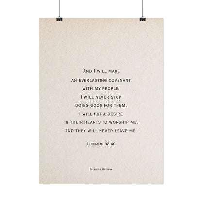 Jeremiah 32:40, Poster