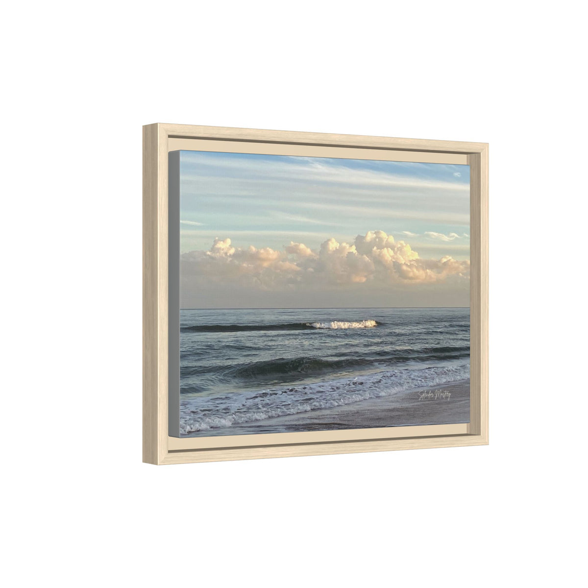Ocean - Matte Canvas, Framed (Natural)