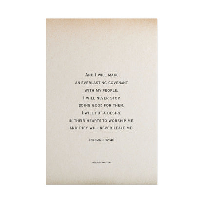 Jeremiah 32:40, Poster