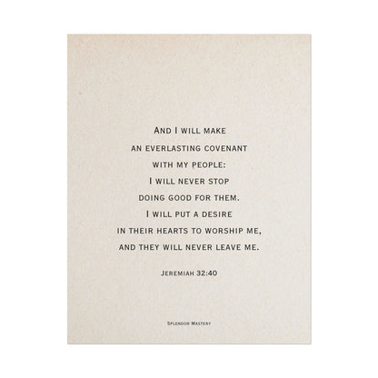 Jeremiah 32:40, Poster