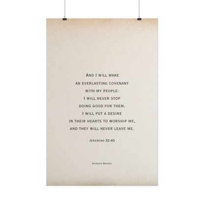 Jeremiah 32:40, Poster