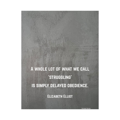 Elizabeth Elliot, Inspirational Matte Vertical Poster