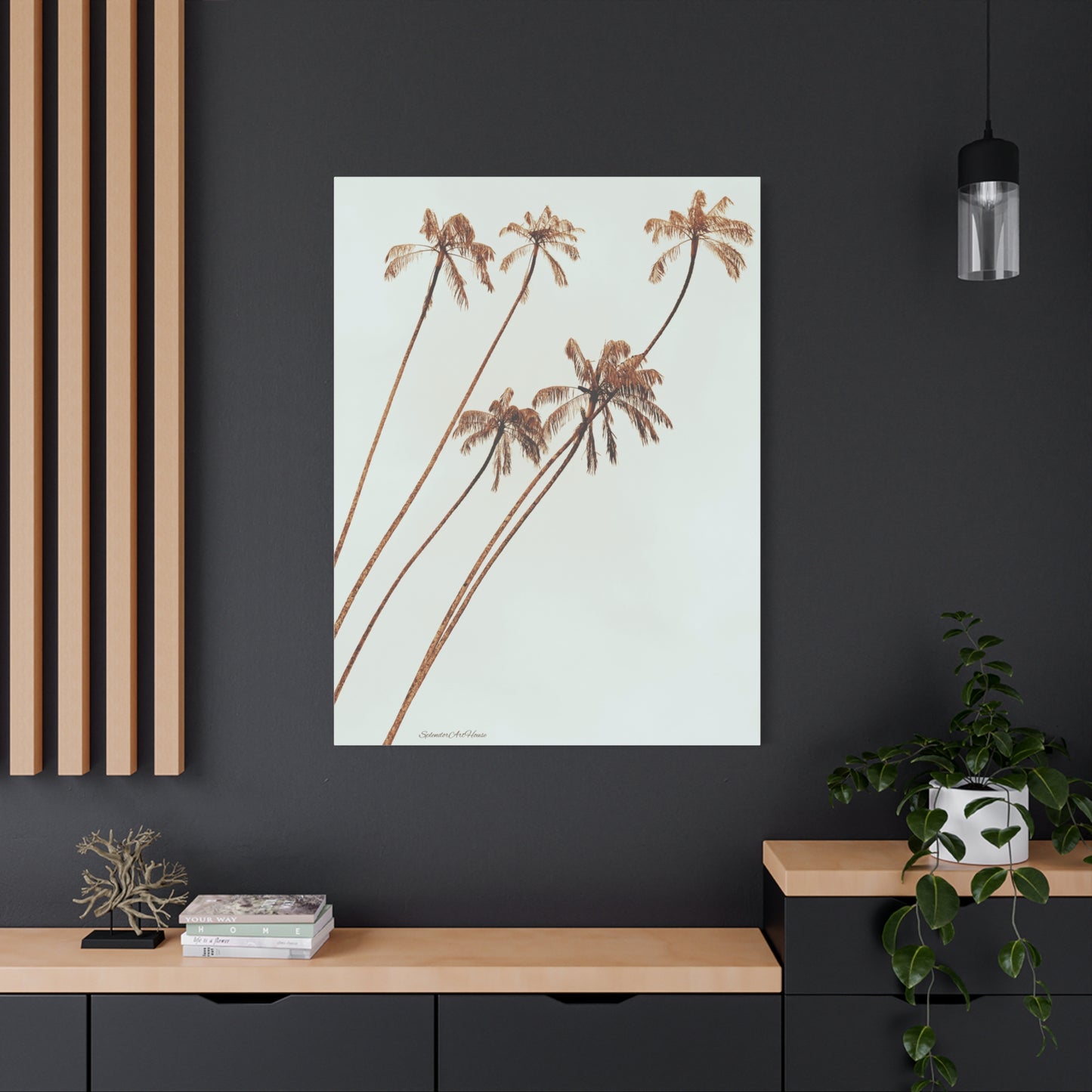 Palm Tree, Matte Canvas, Stretched, 1.25"