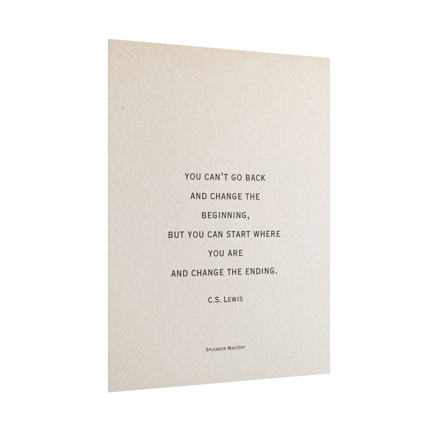 C.S. Lewis Quote, Poster