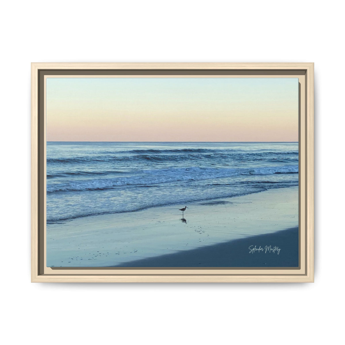 Ocean, Matte Canvas, Framed (Natural)