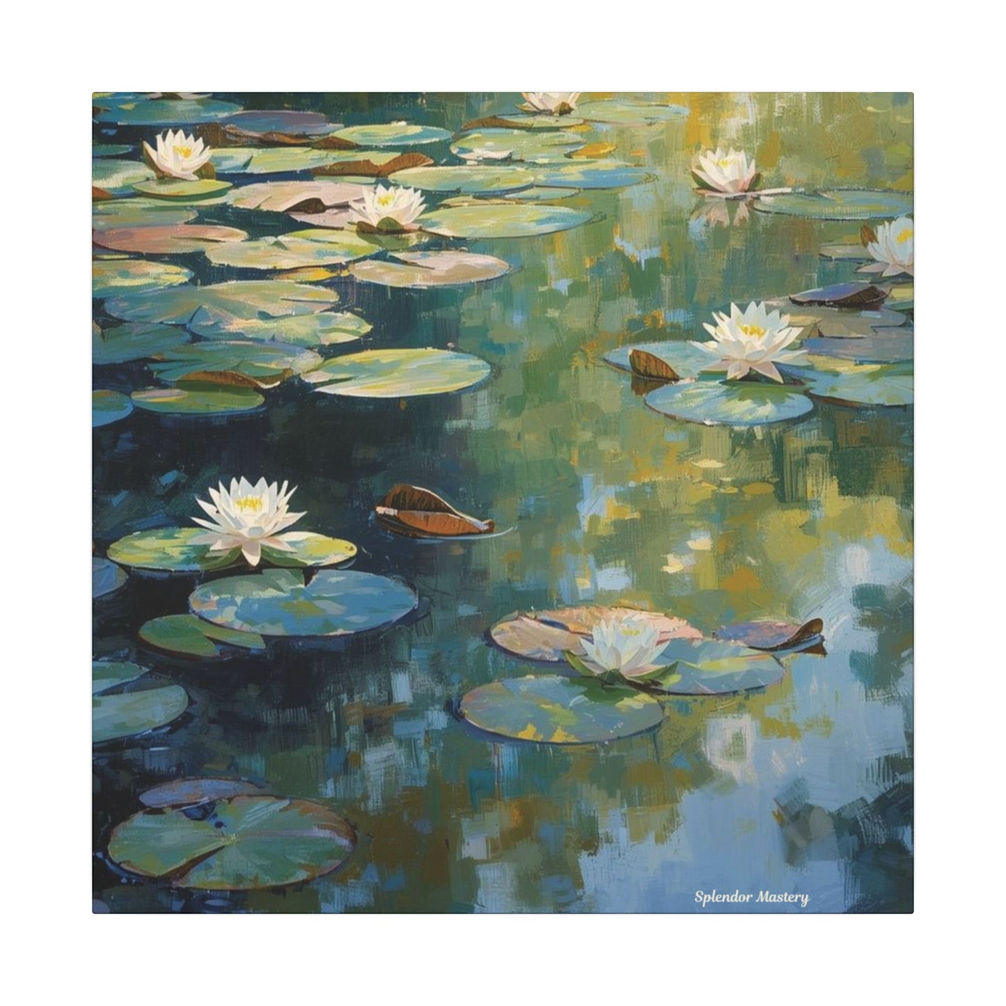 Water Lilies, Matte Canvas, Stretched, 0.75"