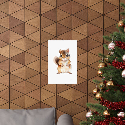 Chipmunk, Matte Vertical Poster