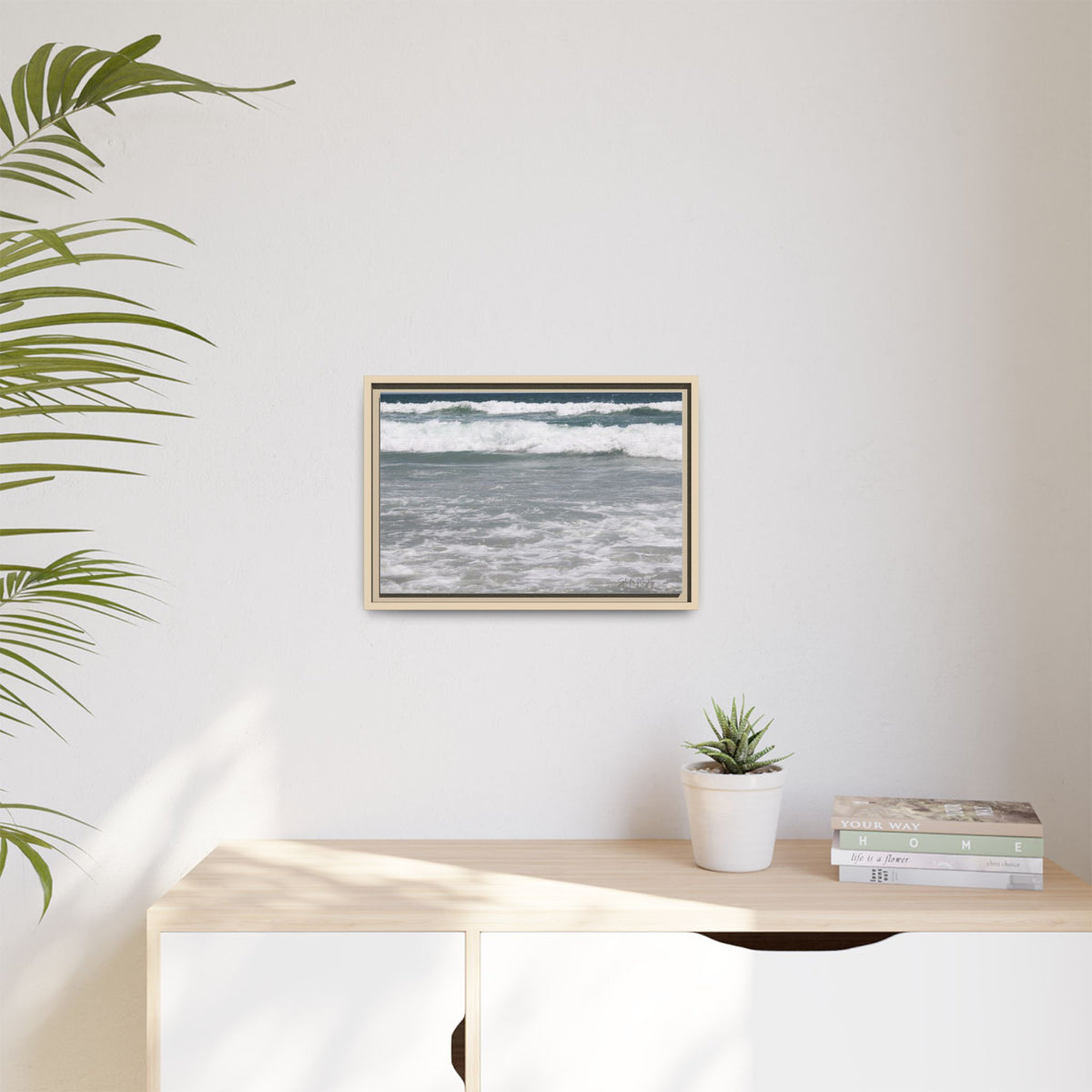 Ocean - Matte Canvas, Framed, Natural